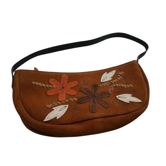 VTG Mark by Avon Brown Suede Woodland Hippie Purse Pouchette 2003 NEW 414631 - Picture 1 of 5